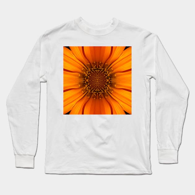 Refreshing ORANGE FLORAL FANTASY Number ONE Long Sleeve T-Shirt by mister-john